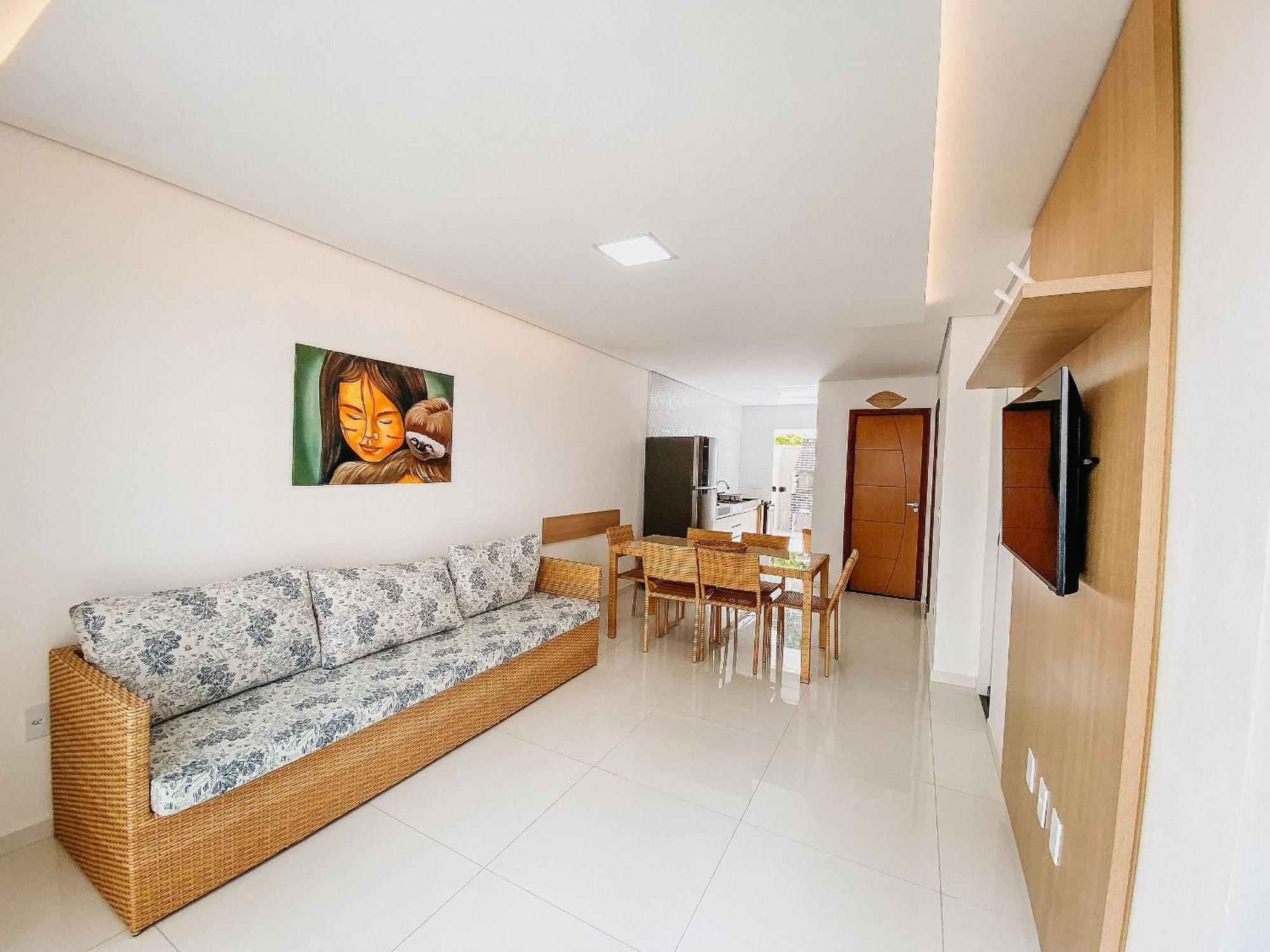Casa de férias Casas Duplex Todas Com 3 Suiites Ambas Com Ar Condicionado, Varanda, Internet E Churrasqueira Privativa No Residencial Jardins De Taperpua 2 Codominio A Poucos Metros Da De Taperapua, Com Piscina E Area Gourmet.